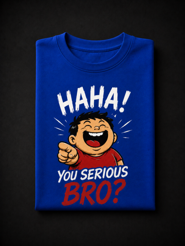 HA HA MEME: ROYAL BLUE REGULAR TEE