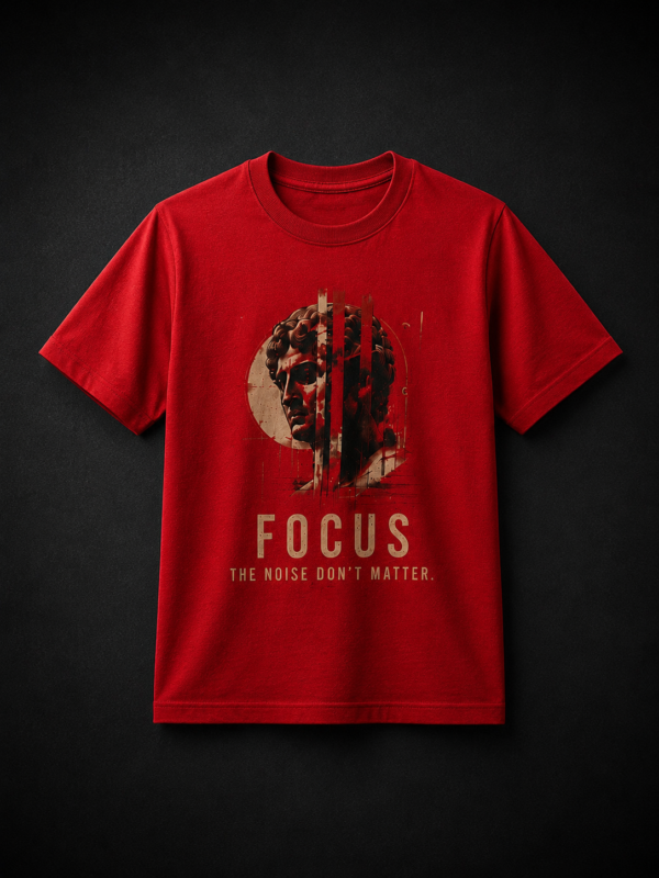 FOCUS: RED REGULAR TEE