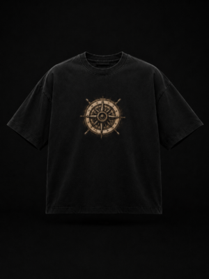 SMUGGLER'S LOG: BLACK OVERSIZED TEE