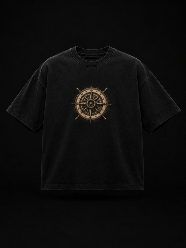 SMUGGLER'S LOG: BLACK OVERSIZED TEE