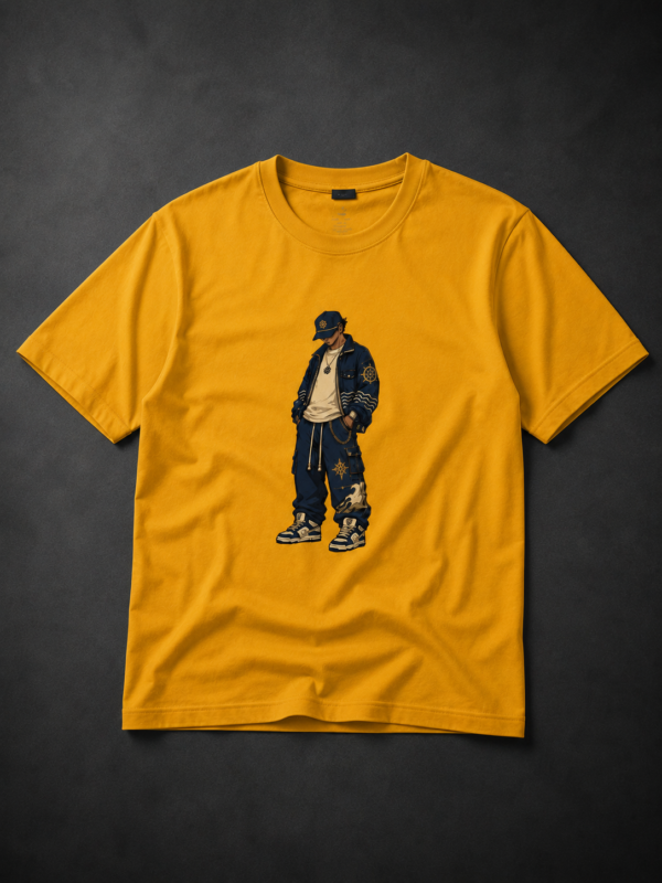 FUNKY BOY TOON: MUSTARD YELLOW REGULAT TEE