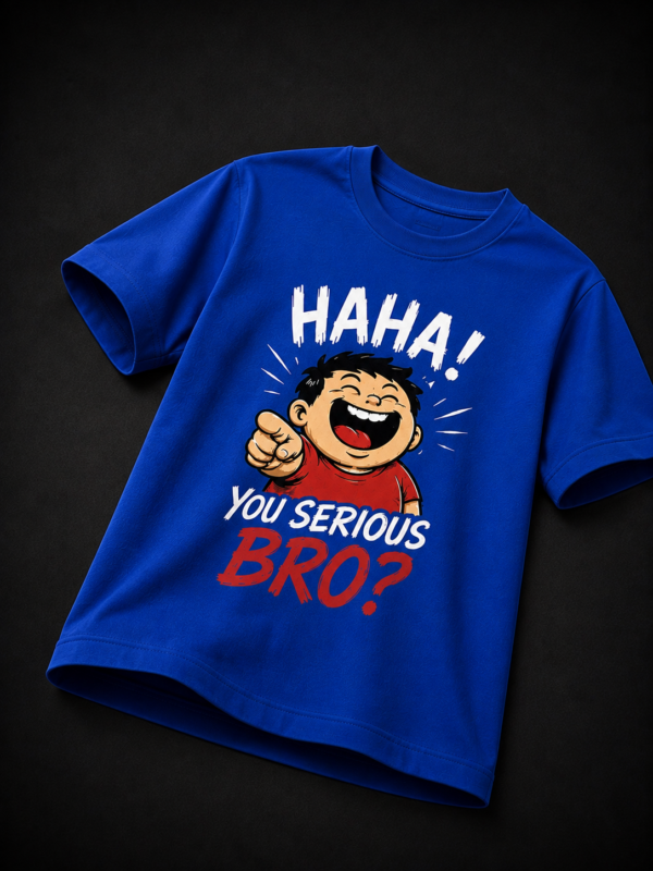 HA HA MEME: ROYAL BLUE REGULAR TEE