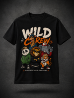 WILD CREW: BLACK REGULAR TEE