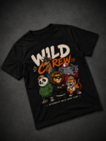 WILD CREW: BLACK REGULAR TEE