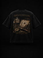 SMUGGLER'S LOG: BLACK OVERSIZED TEE