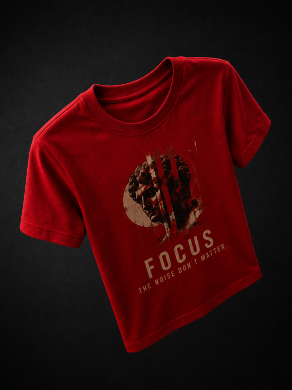 FOCUS: RED REGULAR TEE