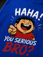 HA HA MEME: ROYAL BLUE REGULAR TEE