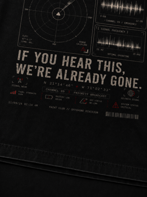 LAST TRANSMISSION: BLACK OVERSIZED TEE