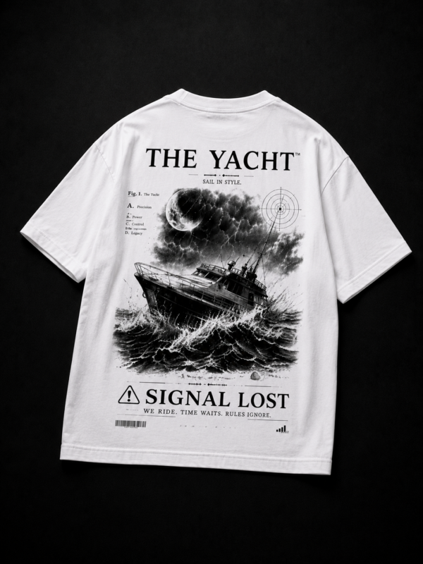 SIGNAL LOST: WHITE OVERSIZED TEE