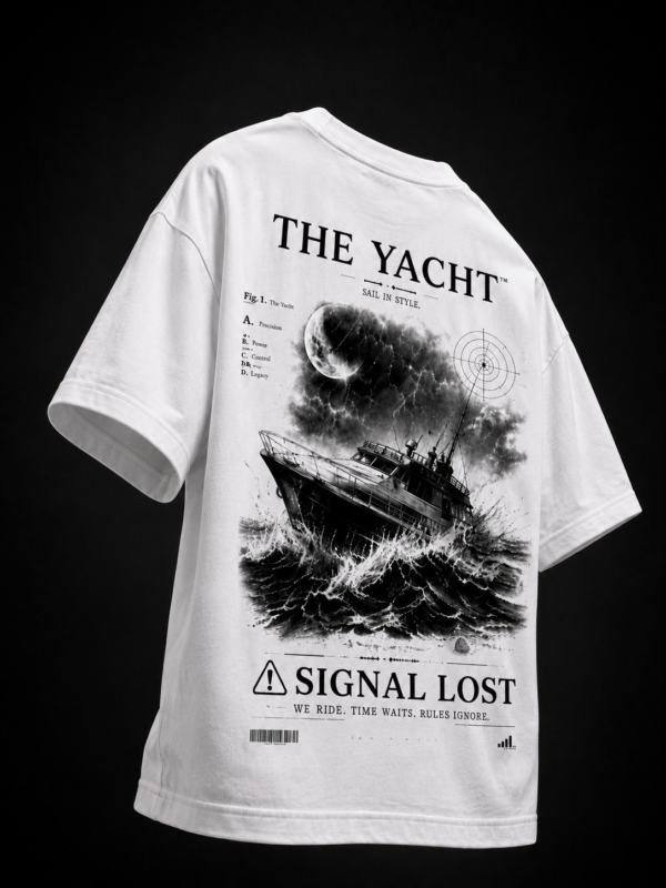 SIGNAL LOST: WHITE OVERSIZED TEE