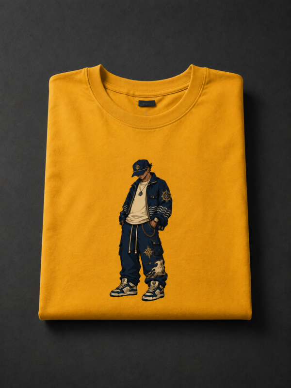 FUNKY BOY TOON: MUSTARD YELLOW REGULAT TEE