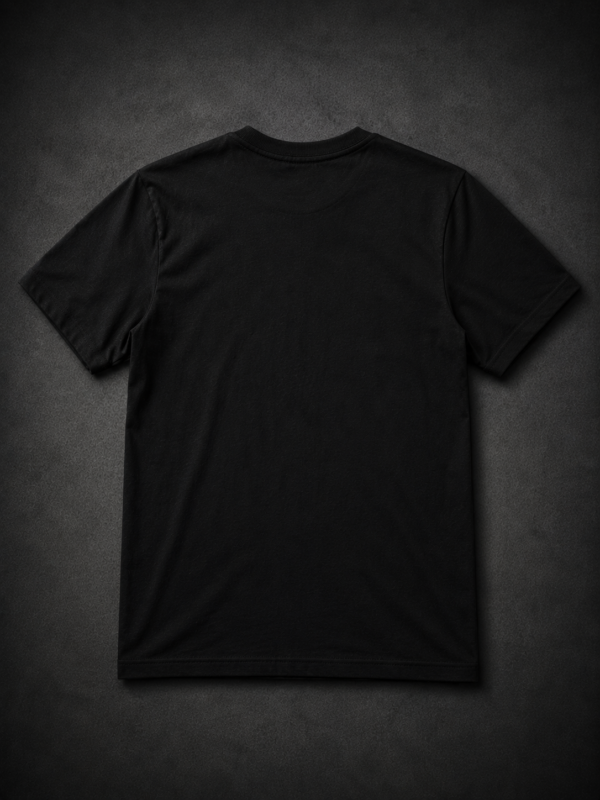 CHILL PANDA TOON: BLACK REGULAR TEE