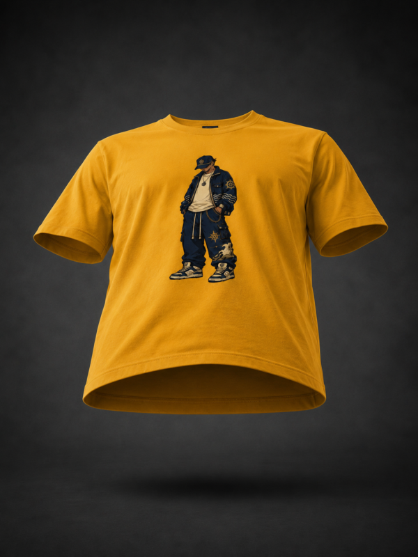 FUNKY BOY TOON: MUSTARD YELLOW REGULAT TEE