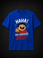 HA HA MEME: ROYAL BLUE REGULAR TEE