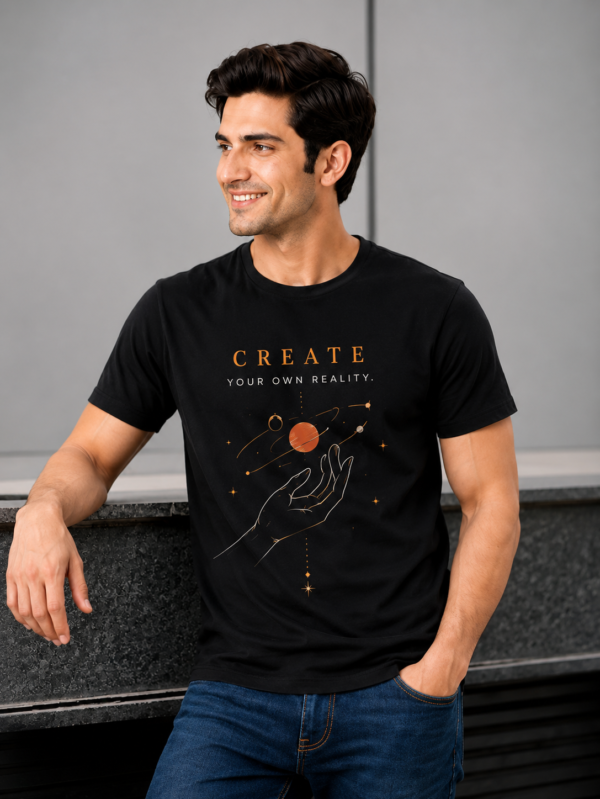 Regular T Shirt Black Create your own reality