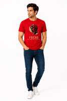 Regular T Shirt Red Focus the noise don’t matter