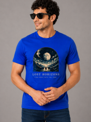 Regular T Shirt Royal blue Lost horizon find what set you free