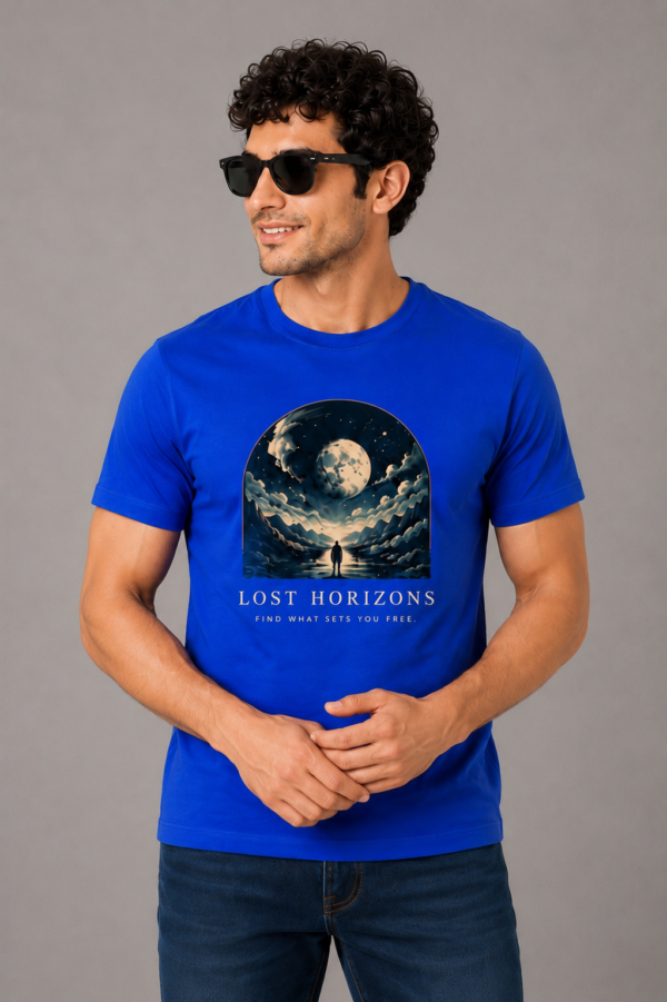 Regular T Shirt Royal blue Lost horizon find what set you free