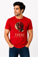 Regular T Shirt Red Focus the noise don’t matter