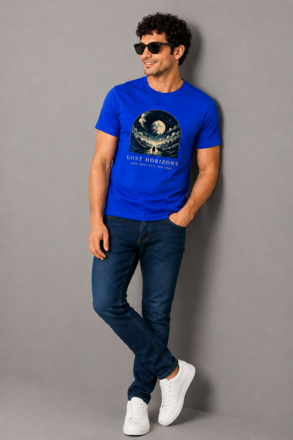 Regular T Shirt Royal blue Lost horizon find what set you free