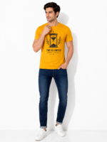 Regular T Shirt Mustard yellow Time is limited spend it wisely