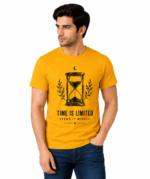 Regular T Shirt Mustard yellow Time is limited spend it wisely