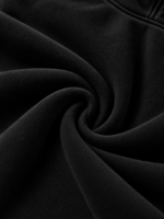 THE YACHT: BLACK DROP SHOULDER HOODIE