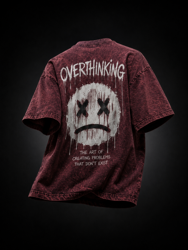 THE ART OF OVERTHINKING: ACID WASH OVERSIZED TEE