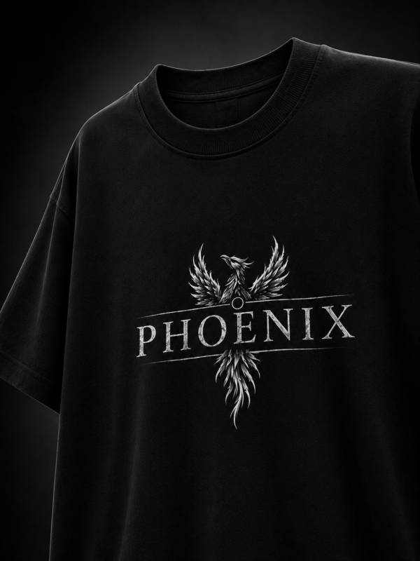 PHOENIX WHITE: OVERSIZED TEE