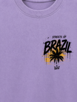 STREETS OF BRAZIL: LAVANDER OVERSIZED TEE