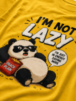 I'M NOT LAZY: YELLOW REGULAR TEE