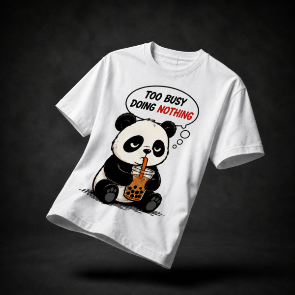 TOO BUSY: WHITE REGULAR TEE