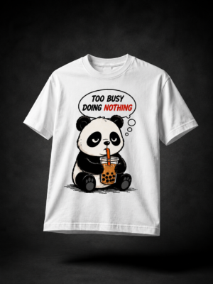 TOO BUSY: WHITE REGULAR TEE