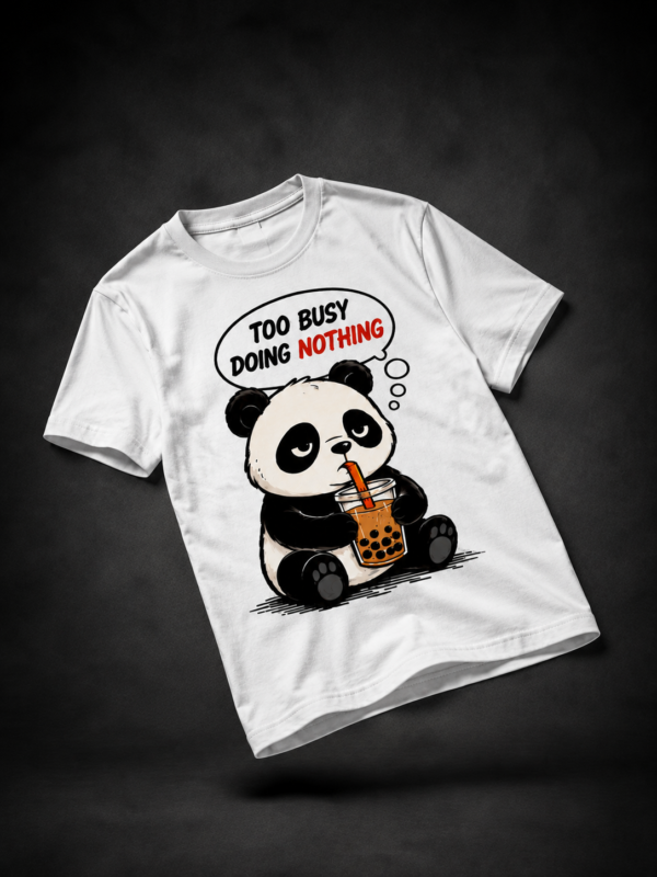 TOO BUSY: WHITE REGULAR TEE