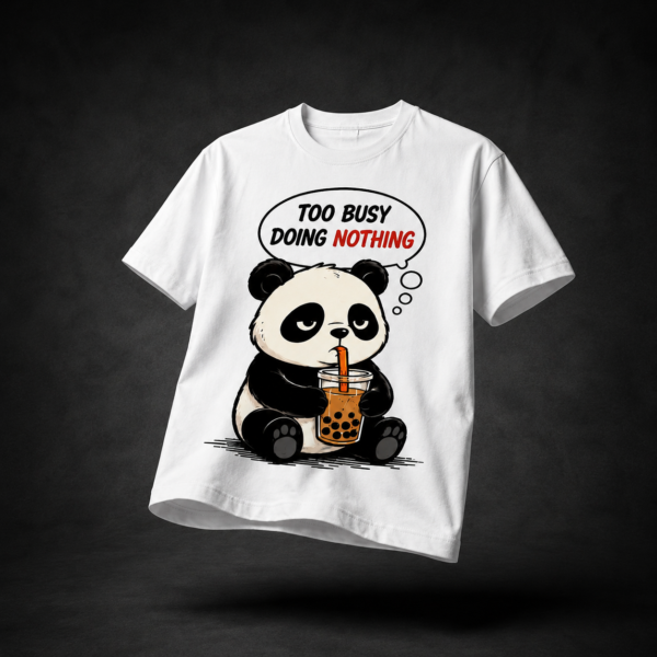 TOO BUSY: WHITE REGULAR TEE