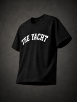 THE YACHT: BLACK REGULAR TEE