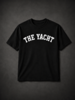 THE YACHT: BLACK REGULAR TEE
